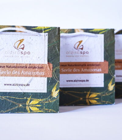 Give Away Tasche aus handgeschöpften Samenpapier